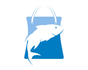 Jumping fish in the shopping bag