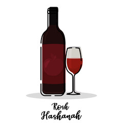 Isolated win tradition rosh hashanah icon- Vector