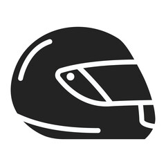 Moto helmet icon.
