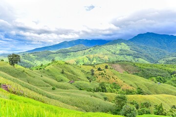 Fototapeta premium Mountain Landscape of Nan Province in Northern Thailand
