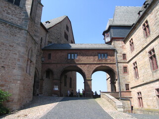 Fototapeta na wymiar Arkaden bzw. Bögen Landgrafenschloss Marburg