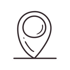gps mark line style icon vector design