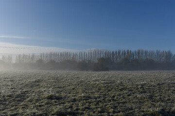 Fototapeta premium Fresh Sunrise over Frozen Irish Landscape