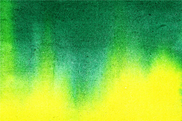 Abstract green yellow watercolor texture artwork background  Vector