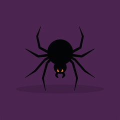 Scary spider icon. Halloween season icon - Vector