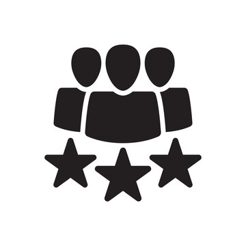 users rating icon, customer feedback review icon
