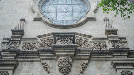 Low Angle View of a Beautiful Arch on a Building with Byzantine Architecture