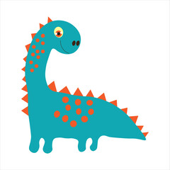Cute hand-drawn dinosaurs for baby and children fabric, textiles, Wallpapers and products, vector illustration