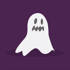 Scary ghost icon. Halloween season icon - Vector