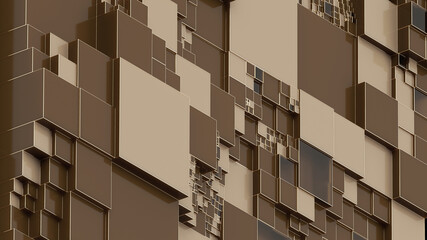 Abstract background of squares