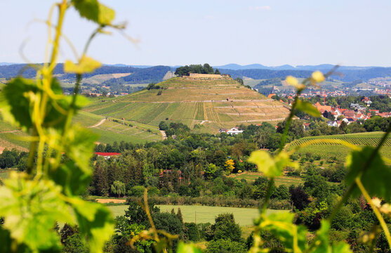 The Castle Weibertreu in Weinsberg. View from the Wartberg Heilbronn in Baden-W&uuml;rttemberg, Germany