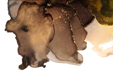 Art Abstract watercolor flow blot painting. Color canvas marble texture background. Alcohol ink.