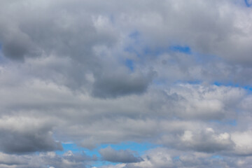 Obraz premium Blue sky and white clouds.