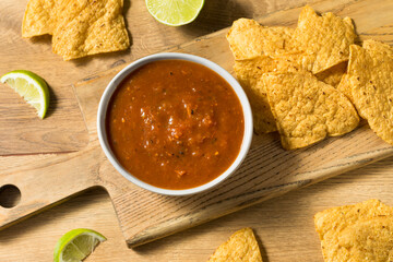 Homemade Tomato Salsa and Tortilla Chips