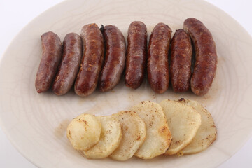sausages with potatoes