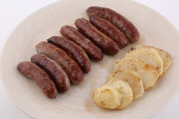 sausages with potatoes