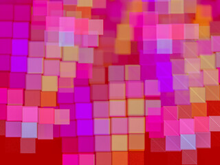 Creative background with colored squares as a mosaic, decorative image for advertising or designs