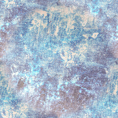 Obraz na płótnie Canvas Grunge Background. Blue Distress Wallpaper. Rusty 