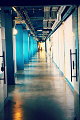 corridor in the building