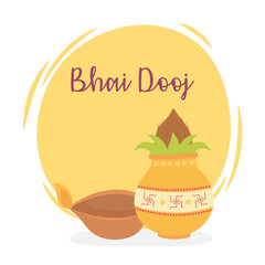 happy bhai dooj, indian family celebration relation sisters and brothers