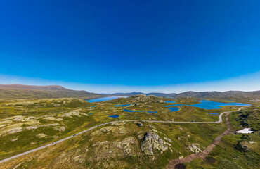 Hiking in Jotunheimen National Park in Norway, Synshorn Mountain