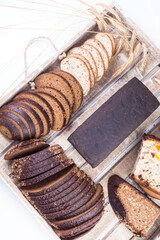 assortment of fresh baked bread