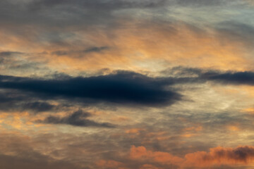 sunset in the clouds