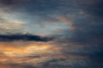 sunset in the clouds