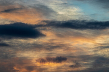 sunset in the clouds