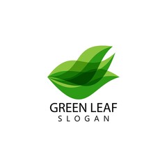Green leaf logo