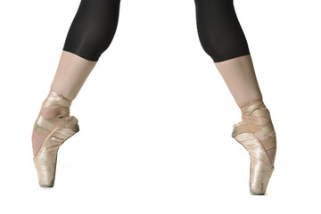dancer standing on pointed feet