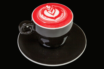 a delicious barista coffee cappuccino in a cup,