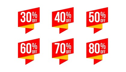 Discount set banner template.