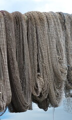 Fischernetze in Kamminke, Stettiner Haff