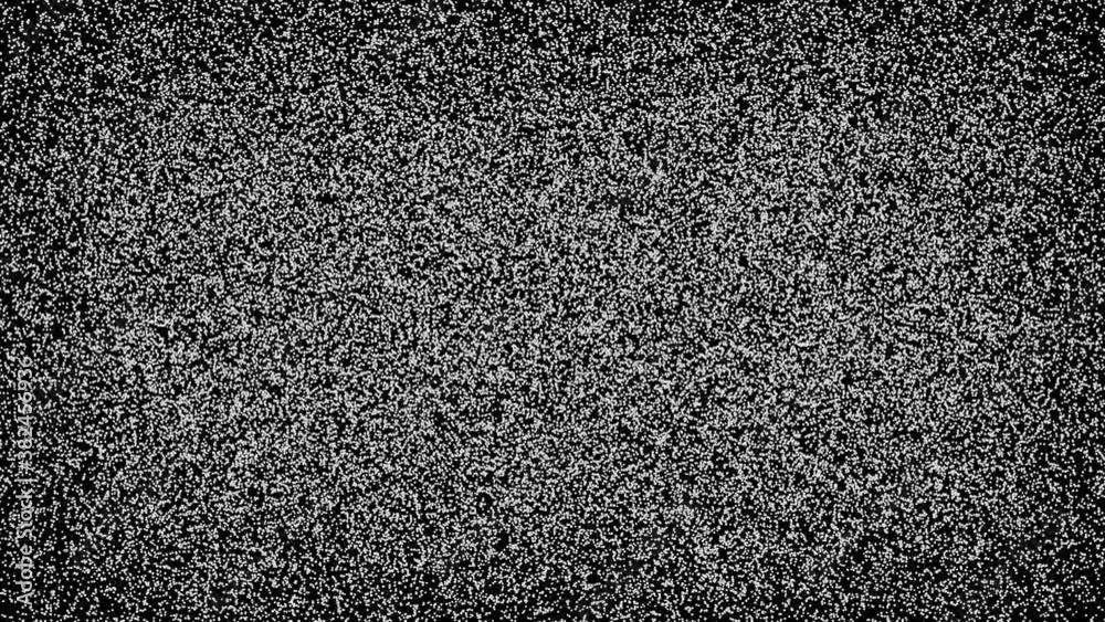 Leinwandbilder pixelated tv static screen. old fashioned no signal or lost signal noise error. background video. se