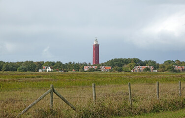 Fototapeta na wymiar West Head Lighthouse in Zeeland, Niederlande