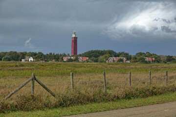 Fototapeta na wymiar West Head Lighthouse in Zeeland, Niederlande
