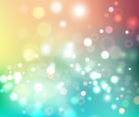 Vector background with bokeh effect, blurred backdrop with glowing dots, energy abstraction, wallpaper