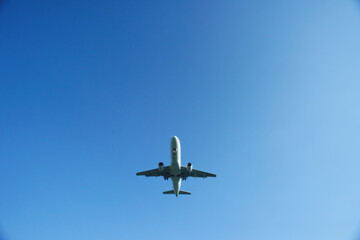 福岡空港上空