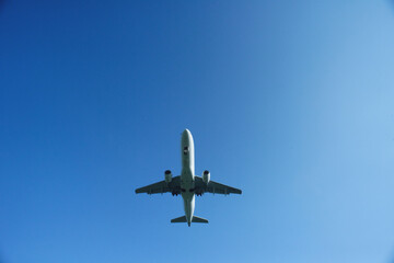 福岡空港上空