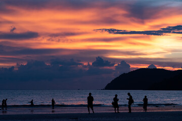 Sunset in Langkawi Beach Malaysia
