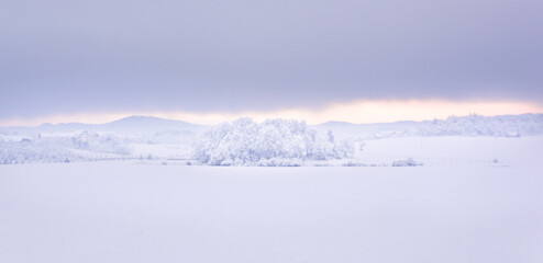 Fototapeta na wymiar Snow landscape