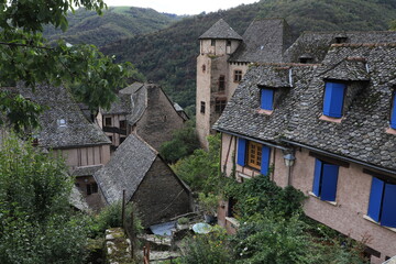 Fototapeta na wymiar Conques, Aveyron