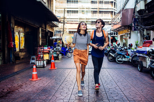 Couple on the Streets of Bangkok