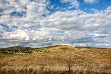 Fototapeta premium Wonderful landscape in mountains. 
