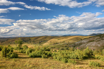Wonderful landscape in mountains. 