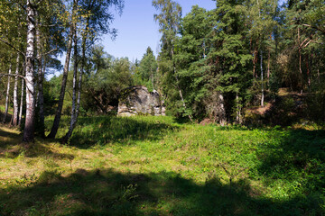 Late summer Landscape in the Czech Switzerland, Czech Republic