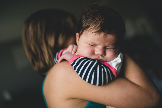 Big sister Holding sweet squish