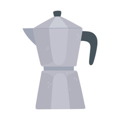 coffee moka pot retro isolated icon style