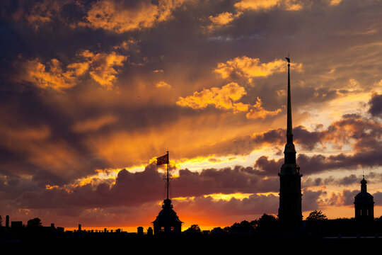 Spectacular Skyline at Sunset
